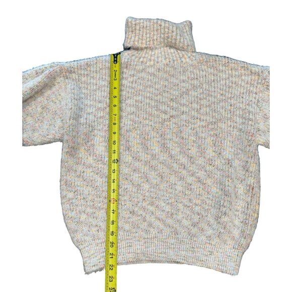 Lulus Pastel Multi Color Knit Sweater Dress Size XS Turtle Neck Fuzzy Soft S |H1 - Picture 3 of 6
